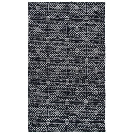 Safavieh 4 x 6 ft. Marbella Rectangle Hand Woven Area Rug Black & Ivory MRB451Z-4